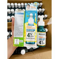 Serum Giảm Mụn, Mờ Thâm Cho Da Dầu Garnier Bright Complete 30ml - Chống Oxy Hóa, Làm Sáng Da, Kiểm Soát Dầu Thừa