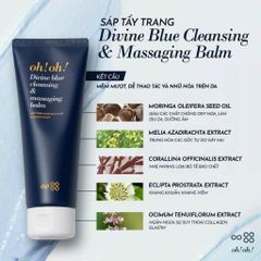 Sáp Tẩy Trang oh!oh! 150ml - Làm Sạch Sâu, Trẻ Hóa Da, Chiết Xuất Melia Azadirachta và Tảo Đỏ, Phù Hợp Với Mọi Loại Da