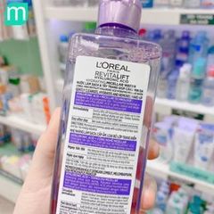 Nước Tẩy Trang L'Oreal Revitalift Hyaluronic Acid 400ml - Làm Sạch Sâu, Cấp Ẩm Cho Da Khô Và Hỗn Hợp, Công Nghệ Micellar
