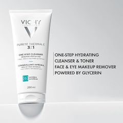 Sữa Rửa Mặt Tẩy Trang 3 Trong 1 Vichy Purete Thermale - Sạch Da & Tươi Mát, 200ml, Dưỡng Da Mềm Mại, Không Khô Da