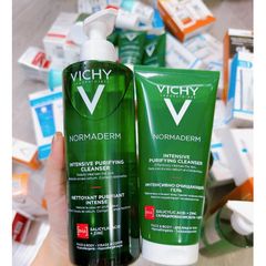Sữa Rửa Mặt Vichy Normaderm Phytosolution 400ml - Gel Làm Sạch Sâu, Giảm Bã Nhờn và Mụn Cho Da Dầu