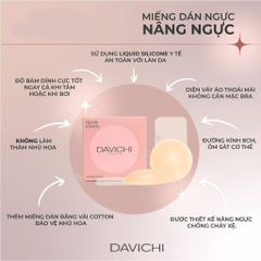 Miếng Dán Ngực Davichi Nâng Ngực Cải Tiến - Không Keo, Chống Mồ Hôi, Siêu Mỏng, Thoải Mái Cho Phái Đẹp