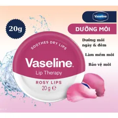 Sáp Dưỡng Môi Hộp Thiếc Vaseline Lip Therapy 20g - Dưỡng ẩm tự nhiên, nhiều màu sắc, phù hợp cho đôi môi khô nứt nẻ, dùng hàng ngày.
