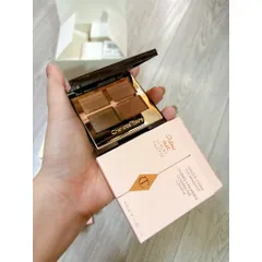Phấn Mắt Charlotte Tilbury Luxury Palette - Pillow Talk, 4 Ô Màu Trang Điểm Tự Nhiên, Chất Phấn Mịn, Đẹp Lấp Lánh, Phù Hợp Ngày và Đêm