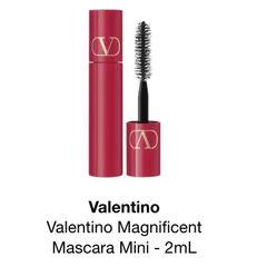 Mascara Mini 2ml Valentino Magnigicent - Dày Cong Mi Bền Đẹp 18h, Không Thấm Nước, Dành Cho Mắt Nhạy Cảm