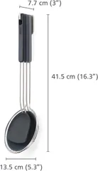 Bộ Dụng Cụ Nấu Ăn 3 Món Joseph Joseph - Dụng Cụ Lật Silicon, Thìa Silicon, Vớt Bọt Thép Không Gỉ, Tiết Kiệm Không Gian