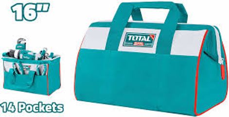 Giỏ đựng dụng cụ Total THT261625 - Túi xách 16 inch Chất liệu dày dặn, nhiều ngăn tiện lợi cho thợ điện, sửa chữa và DIY