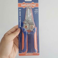 Kìm tuốt dây điện 180mm WADFOW WPL5627 | Lưỡi thép sắc – Tuốt nhanh, không đứt lõi | Tay cầm chống trượt