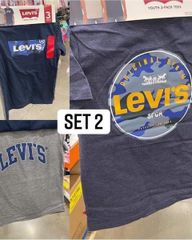 Set 2 - Size S - Combo 3 Áo Levi'S (2 Xanh + 1 Xám)