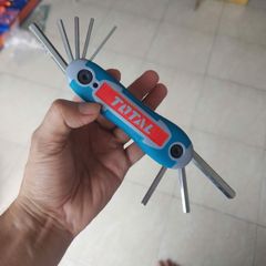 Bộ Lục Giác Xếp 8 Chi Tiết Total THT1061826 - Thép CR-V Chống Gỉ, Thiết Kế Gập Gọn Tiện Lợi Dùng Lắp Ráp Ô Tô Máy Móc