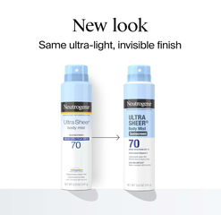 Xịt Chống Nắng Toàn Thân Neutrogena Ultra Sheer SPF 70 - Kháng Nước, Bảo Vệ Da, Dễ Dàng Sử Dụng, 141G