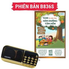 Loa CRAVEN 836S Kèm Thẻ Nhớ 32GB - 1688 Bài Pháp Thoại Dưỡng Tâm Hồn, Âm Thanh Sống Động, Tặng Củ Sạc chất lượng cao