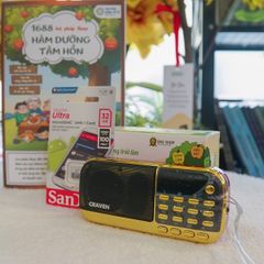 Loa CRAVEN 836S Kèm Thẻ Nhớ 32GB - 1688 Bài Pháp Thoại Dưỡng Tâm Hồn, Âm Thanh Sống Động, Tặng Củ Sạc chất lượng cao