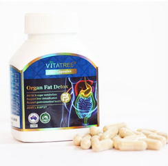 Vitatree Viên Uống Hỗ Trợ Thải Độc Mỡ Nội Tạng Organ Fat Detox 60 Viên