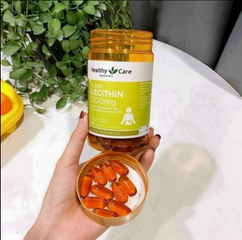 Mầm Đậu Nành Healthycare Super Lecithin 1200Mg - Thực Phẩm Chức Năng Tự Nhiên Hỗ Trợ Sức Khỏe Phụ Nữ, Cải Thiện Chức Năng Sinh Sản