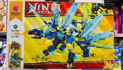 Bộ Lắp Ráp Ninja Rồng Xanh XJ BLOCK 853B - Đồ Chơi Phát Triển Tư Duy Cho Trẻ Em Với 399 Chi Tiết Sáng Tạo