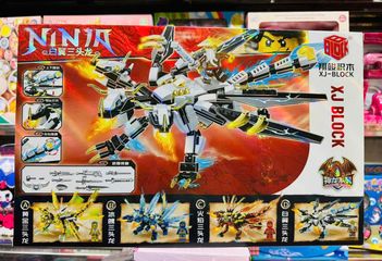 Bộ Lắp Ráp Chủ Đề Ninja Rồng Trắng XJ BLOCK 853D Gồm 430 Chi Tiết