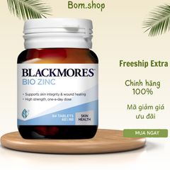 Viên Kẽm Blackmores Bio Zinc 84 Viên - Bổ Sung Kẽm Tăng Cường Miễn Dịch & Sức Khỏe Da Chính Hãng Úc