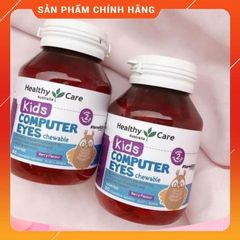 Viên Nhai Bổ Mắt Cho Bé Healthy Care - Viên Uống Bảo Vệ Mắt Từ 2 Tuổi Hộp 60 Viên, Giảm Mỏi Mắt Do Ánh Sáng Xanh