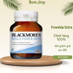 Viên uống Blackmores Nail Hair Skin - Tăng cường sức khỏe móng, tóc, da - Hỗ trợ làm đẹp tự nhiên từ Úc
