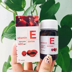 Viên uống Vitamin E đỏ Nga 270mg Mirrolla - Làm trắng da, kích thích mọc tóc, dưỡng ẩm tự nhiên - Hộp 30 viên