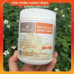 Viên uống Bio Island Milk Calcium Care 150 viên - Hỗ trợ xương khỏe mạnh, bổ sung canxi tự nhiên từ sữa bò, vitamin D3 & K2.