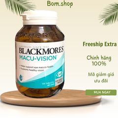 Viên Uống Bổ Mắt Macu-Vision Blackmores - Sáng Mắt, Bảo Vệ Võng Mạc, Hỗ Trợ Chữa Bệnh Mắt, Duy Trì Sức Khỏe Mắt, Úc