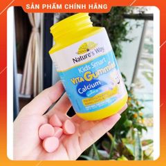 Kẹo Vitamin Nature's Way Kids Smart VITA Gummies Canxi & Vitamin D 60 viên - Bổ sung sức khỏe xương cho trẻ em - Úc
