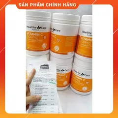 Viên Nhai Vitamin C 500mg Healthy Care Chính Hãng Úc - Hộp 500 Viên, Thích Hợp Cho Trẻ Em và Người Lớn