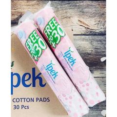 Bông Tẩy Trang Ipek Thổ Nhĩ Kỳ 80 Miếng - Bông Cotton Tự Nhiên Mềm Mịn, An Toàn Cho Da Nhạy Cảm, Tẩy Trang Hiệu Quả