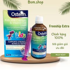 (Date xa 2026)Canxi Nước Khủng Long Ostelin Kids Milk Calcium & D3 Liquid Úc (90ml) ????? Cho Trẻ Từ 7 Tháng Tuổi