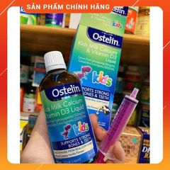 (Date xa 2026)Canxi Nước Khủng Long Ostelin Kids Milk Calcium & D3 Liquid Úc (90ml) ????? Cho Trẻ Từ 7 Tháng Tuổi
