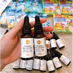 Vitamin D3+K2 MK7 20ml ????? chính hãng Sunday natural nội địa Đức