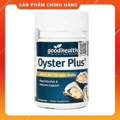 Tinh Chất Hàu New Zealand Good Health Oyster Plus Zinc 60 Viên - Tăng Cường Sức Khỏe và Sinh Lực Nam Giới