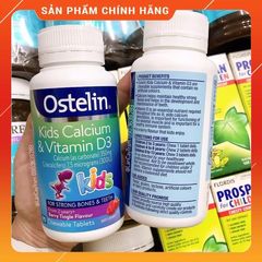 Canxi Ostelin Kids Kẹo Khủng Long 90 Viên - Vitamin D & Canxi Giúp Phát Triển Xương Răng Chắc Khỏe Cho Trẻ Từ 2 Tuổi, Xuất Xứ Úc