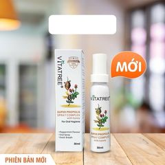 Chai Xịt Keo Ong Vitatree 25ml - Hỗ Trợ Giảm Ho, Viêm Họng và Cảm Lạnh Cho Trẻ Từ 2 Tuổi - Sản Phẩm Chính Hãng Úc