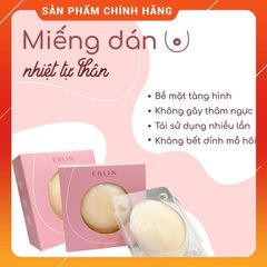 Miếng Dán Ngực Silicon Nhiệt Tự Thân EBLIN Siêu Mỏng Ôm Khít, Giúp Tôn Vóc Dáng Và Che Khít Đầu Ti, An Toàn Và Tiện Lợi Cho Váy Áo Mỏng