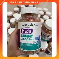 Kẹo Gummy Omega 3 Healthy Care Úc - 250 Viên Bổ Sung Omega 3 Giúp Bé Phát Triển Trí Tuệ và Kháng Sinh Tốt Hơn