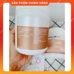 Viên uống Healthy Care Shark Cartilage 750mg - Hỗ trợ sức khỏe xương khớp, giảm đau và viêm khớp, 200 viên nhập khẩu từ Australia