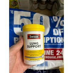Viên Uống Giải Độc Phổi Swisse Lung Health Support 90 Viên - Hỗ Trợ Thở Dễ Dàng, Thanh Lọc Ô Nhiễm, Bảo Vệ Phổi