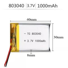 Pin LIPO 1000mAh 803040 - Nguồn Năng Lượng Thay Thế Cho Thiết Bị Điện Tử, Hiệu Suất Ổn Định, Thân Thiện Môi Trường