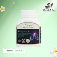 Viên Uống Vitatree Lung Detox - Thải Độc Phổi, Hỗ Trợ Sức Khỏe Hô Hấp Tự Nhiên từ Úc, Giải Pháp Vượt Trội Cho Phổi Khỏe Mạnh