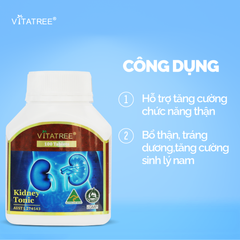 Viên uống bổ thận Vitatree Kidney Tonic - Hỗ trợ chức năng thận, tăng cường sức khỏe hệ tiết niệu, chiết xuất tự nhiên từ Úc