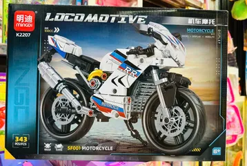 Đồ Chơi Lắp Ráp Xe Máy Phân Khối Lớn MINGDI LOCOMOTIVE K2205 K2206 K2207 - Mô Hình Xe Đua Đầy Màu Sắc Cho Trẻ Em Từ 6 Tuổi