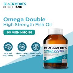 Viên Uống Blackmores Omega Double High Strength Fish Oil 90 Viên - Bổ Sung Omega Hỗ Trợ Tim, Mắt & Da - Hàng Nhập Khẩu Chính Ngạch