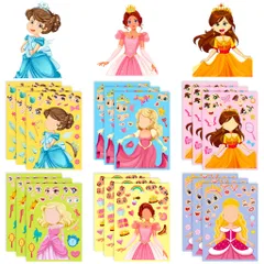 [BỘ 6 TỜ] Sticker Công Chúa Thay Đổi Khuôn Mặt – Make A Face