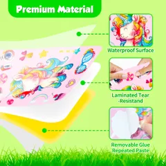 [BỘ 6 TỜ] Sticker Pony Cầu Vồng – Sáng Tạo Cá Tính Cho Bé