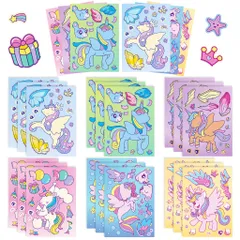 [BỘ 6 TỜ] Sticker Pony Cầu Vồngh - Chống Thấm Nước DIY