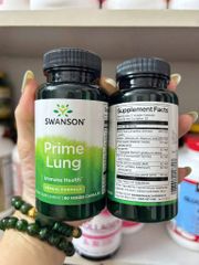 Viên uống bổ phổi, giải độc phổi, giảm ho Prime Lung Swanson 60 viên