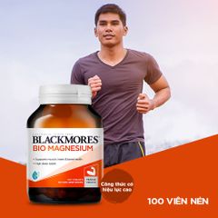 Viên uống Blackmores Bio Magnesium 100 viên - Hỗ trợ cơ bắp, sức khỏe tim và hệ thần kinh - Sản phẩm nhập khẩu chính ngạch từ Úc